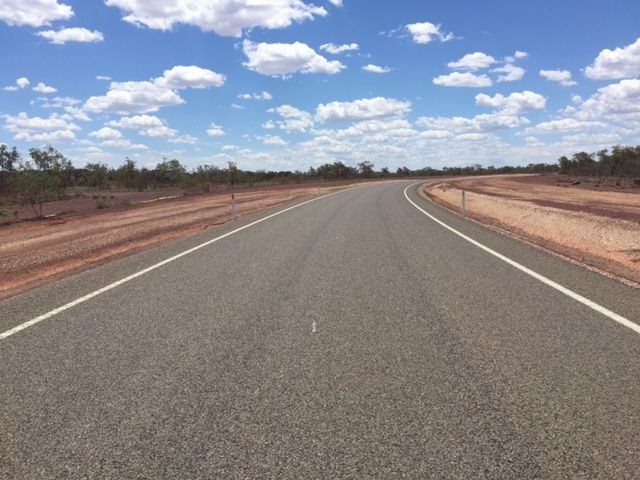 McNamara Rd – Lady Loretta Mine access road construction, Queensland New sealed access road with subgrade stabilisation, basecourse stabilisation (using PolyRoad), primer seal and PMB seal coat
