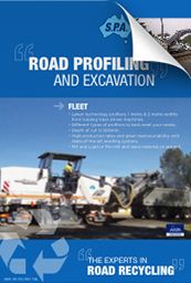 Road profiling and excavation